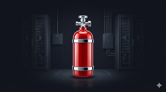 Clean agent suppression cylinder